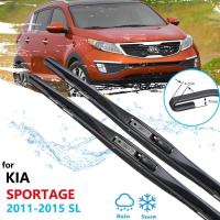 ไม้เช็ดรถสำหรับ Kia Sportage 2011 2012 2013 2014 2015 SL กระจกหน้าใบมีดสติ๊กเกอร์ตกแต่งรถยนต์ที่ปัดน้ำฝน