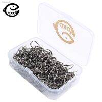 №☢◊ QXO 50pcs/box Swivels Snap Fishing Accessories Connector Storag Box For Artifici Bait Tool Guide Ring Can Rotate Snap Fishhook