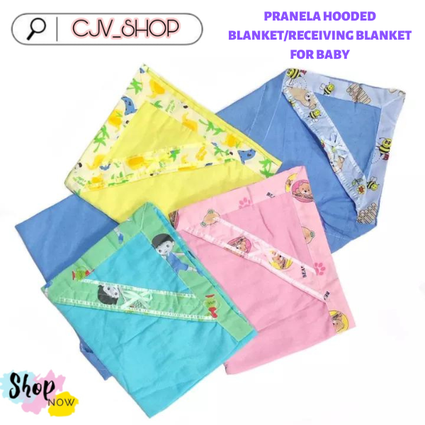 PRANELA COTTON LUCKY CJ FOR BABY HOODED RECEIVING BLANKET NEWBORN