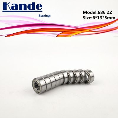 Kande Bearings 686 ZZ ABEC-1 686ZZ ABEC-3 686ZZ ABEC-5 686-2Z Miniautre Ball Bearing 6x13x5mm 686