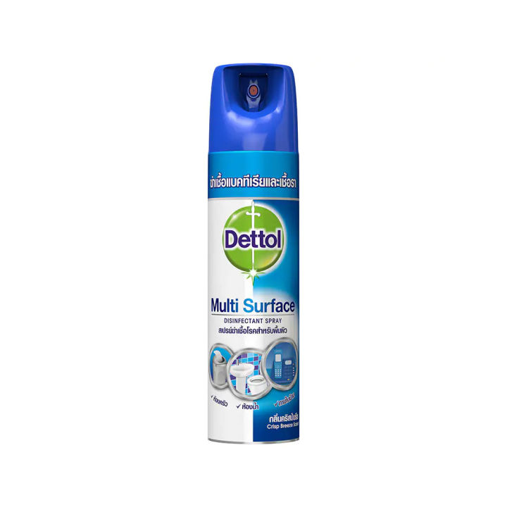 ขายดี-สเปรย์ทำความสะอาด-dettol-ขนาด-450-มล-กลิ่นคริสป์บรีซ-สำหรับพื้นผิว-สเปรยเดทตอล-เดทตอลสเปรย์-สเปรย์ดับกลิ่น-dettol-spray-multi-surface-disinfectant-spray
