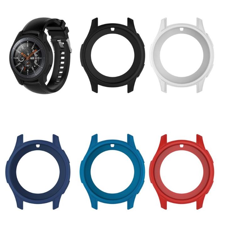 ปกป้องตัวเครื่องเคสกรอบกันกระแทกซิลิโคนนิ่ม-สำหรับ-samsung-galaxy-watch-46มม-มีขอบ-s3เกียร์