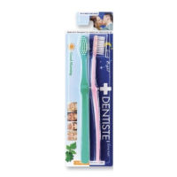 ? 1 แถม 1 Dentiste Extra Soft Day&amp;Night Toothbrush เดนทิสเต้ แปรงสีฟัน สำหรับกลางวันและกลางคืน 2 ด้าม 21304 [ สินค้ามาใหม่ ]