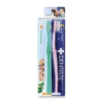 ? 1 แถม 1 Dentiste Extra Soft Day&amp;Night Toothbrush เดนทิสเต้ แปรงสีฟัน สำหรับกลางวันและกลางคืน 2 ด้าม 21304 [ยังไม่หมดอายุ ใช้ได้อีกนานล็อตใหม่]