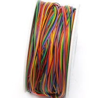 ลวด30awg 8สีหนึ่งม้วนม้วนลวดฉนวนกันความร้อนท่อพีวีซีแข็งทองแดงกระป๋อง