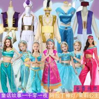 Disney Princess Jasmine Costume Belly Dance Dress Indian Dancer Aladdin Magic Lamp Prince Adult