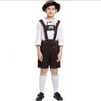 เยอรมันบาวาเรีย Lederhosen เทศกาลชุด Oktoberfest เด็กชาวนาครอบครัวจับคู่เครื่องแต่งกายหลวมหมวกวันหยุดสำหรับเด็ก