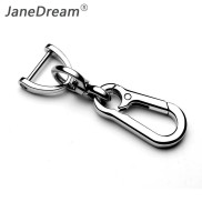 JaneDream Móc chìa khóa màu đen bạc thích hợp làm quà tặng - INTL