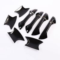 For Honda Accord 2008 2009 2010 2011 2012 2013 Glossy Black Chrome Car Side Door Handle Decor Cover Trim Styling Accessories