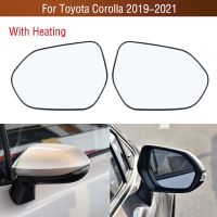 กระจกมองหลังด้านนอก T013กระจกอุ่นเลนส์กระจกข้างประตูสำหรับ Corolla 2019 2020 2021