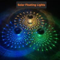 Solar Floating Light Swimming Pool Waterproof LED Solar Power Multi Color Changing Water Drift Lamp Fountain Garden Decorations