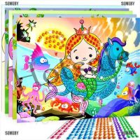 【hot sale】 ₪❆ B02 SEMEBY 5D Diamond Embroidery Kids Painting Kit Mosaic Learning Educational Puzzles Cartoon DIY