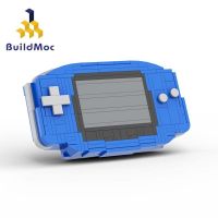 BuildMoc childrens game console building blocks toy Xiaofuyou GBA handheld game console compatible with Lego small particles