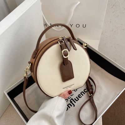 【READY STOCK】Fashion and popular retro messenger small round bag handbag shoulder bag messenger bag