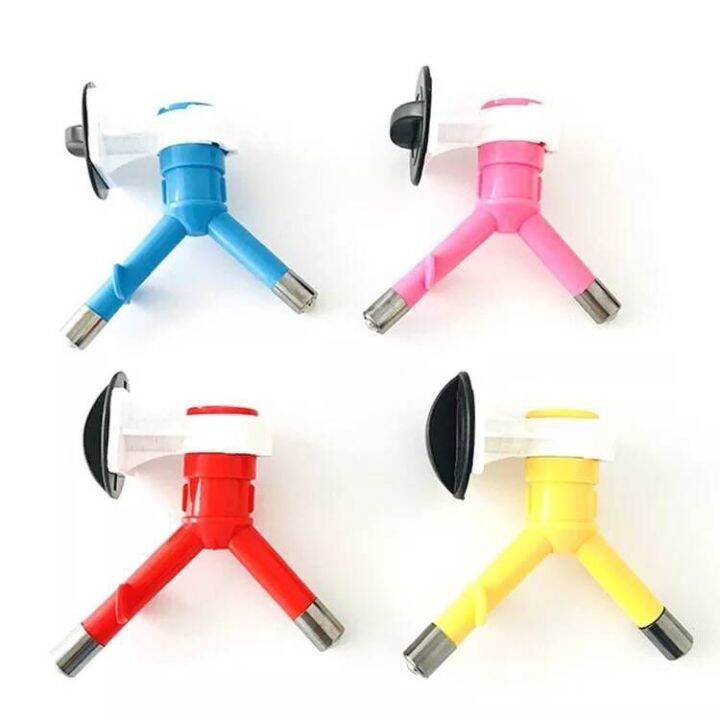 Dog Water Nozzle Automatic Drinking Plastic Bottle Double Head