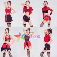 New Korean womens group cheerleading ds performance costume hip-hop jazz dance sexy nightclub singer