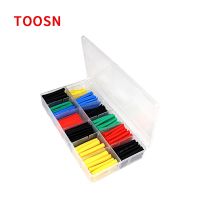 TOOSN 530pcs Heat Shrink Tube shrinkage ratio 2:1 Thermal contra Sleeve cable termoretractil pvc tube tubing Wrap Wire Cable