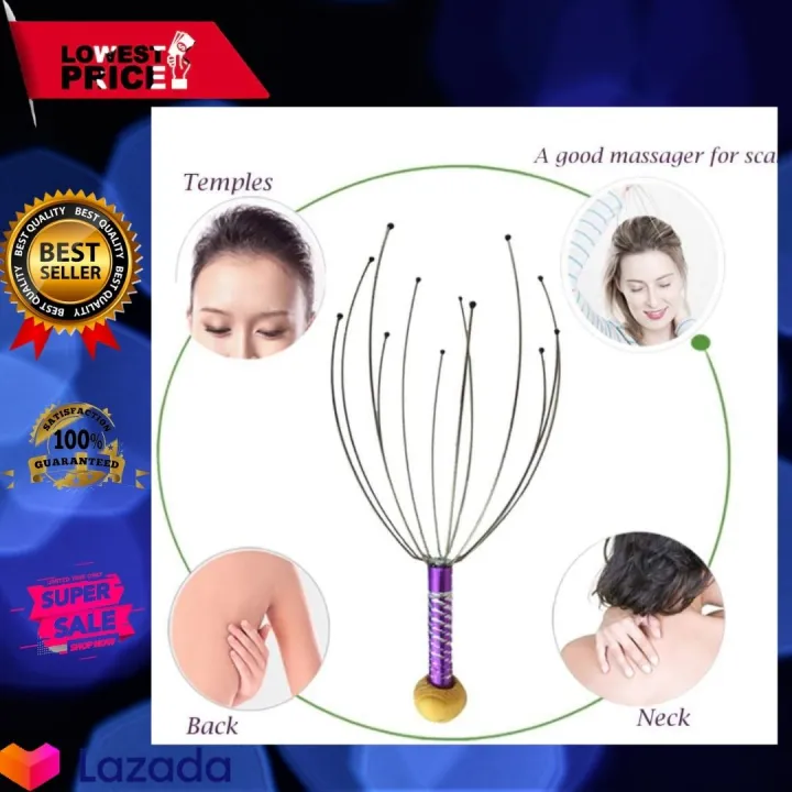 HAND HELD SCALP MASSAGER will send tingling sensations from scalp to toes  and transport you to