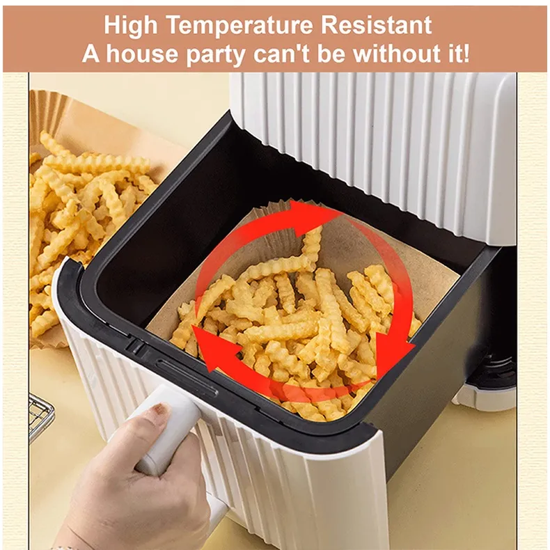 200PCS Air Fryer Disposable Paper Liner Square 7.9 Inch, Non-Stick Disposable  Air Fryer Liners Non-Stick Air Fryer Liners, Oil-Proof, Water-Proof,  Perfect for Air Fryer Baking Roasting Microwave 