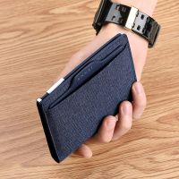 ZZOOI Williampolo wallet men Small Mini Ultra-thin Compact wallet Handmade wallet Canvas Card Holder Short Design purse New PL191470