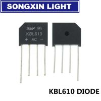 5ชิ้น Kbl406 Kbl410 Kbl608 Kbl610 2a-6a Kbp206 600V-1000V Kbp307 Kbp210 Kbp310หลอดเร็กติไฟเออร์แบบบริดจ์เฟสเดียว