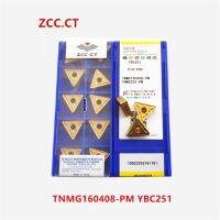 ซี CT 10P TNMG160404 / 160408R-PM / ZC YBC251 เครื่องมือกลึงแบบถอดเปลี่ยนได้ใส่ CNC คาร์ไบด์แทรกสําหรับเหล็ก