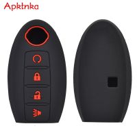 lujie APKTNKA Silicone Car Key Case For Nissan Altima Maxima Murano Rogue Titan Cover Keyless Remote Fob Shell 4 Button Protector