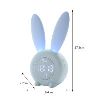 Cute Rabbit Table Clock Digital for Children Sleep Alarm Household Supplies Multi Function Snooze Timer Clocks