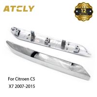 ตกแต่งลวดลายฝาครอบโครเมียมกันชนหลังสำหรับ Citroen C5 X7 2007-2015ป้องกันรอยขีดข่วนฝาครอบโครเมียม