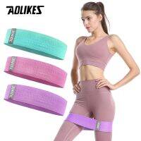 [Sell Well]AOLIKES 1PC สะโพก BandResistance Band WideExercise ขา Band Loop ForSquats การฝึกอบรม Anti Slip Rolling