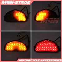 รถจักรยานยนต์ LED ด้านหลังเลี้ยวหางหยุดแสงโคมไฟแบบบูรณาการสำหรับ GSXR600 GSXR750 GSXR 600 750 K4 2004 2005 04 05