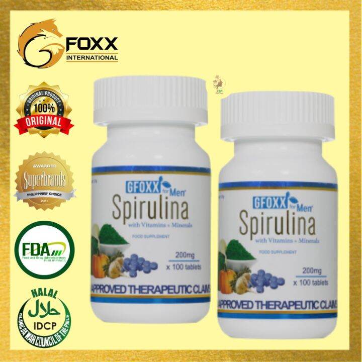 100 Original GFOXX Spirulina for men (Twin Pack) Lazada PH
