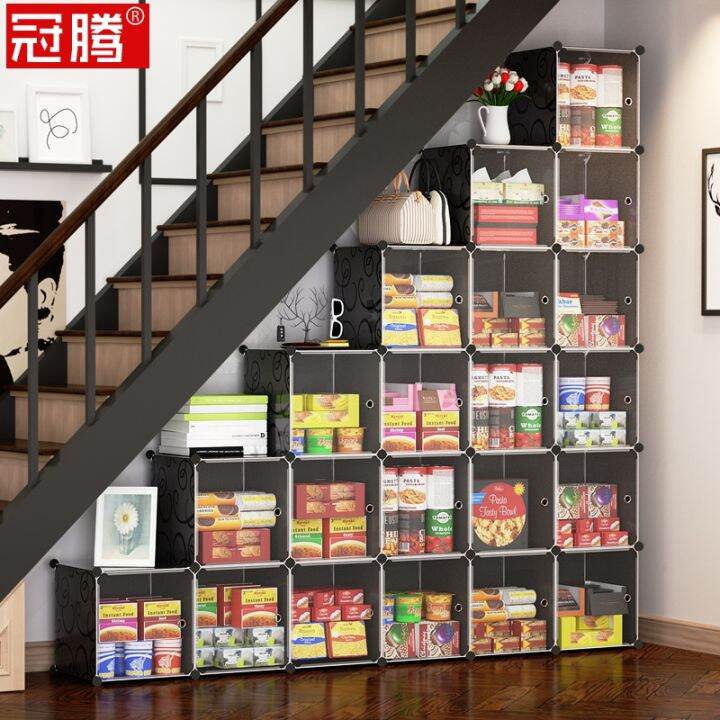 Small are freely assembled. Storage under stairs are