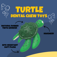 ของเล่นสุนัข ของเล่นขัดฟัน ของเล่นยาง Chew toys Durable Turtle (C0004)