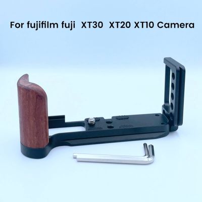 L Plate for Fujifilm Fuji XT30 XT20 XT10 Camera L Type Wood Bracket Tripod Quick Release Plate Base Grip Handle