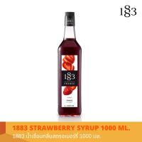 [⚡3 ขวดลด 50 บาท⚡]1883 น้ำเชื่อมกลิ่นสตรอเบอร์รี่ 1000 มล./1883 STRAWBERRY SYRUP 1000 ml.