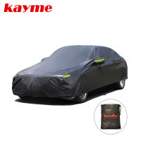 Kayme Universal Full Black Car Covers Outdoor UV Snow Resistant Sun Protection Cover for Suv Jeep Sedan Hatchback