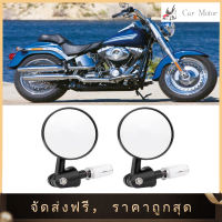 【Clearance Sale】2 Pcs รถจักรยานยนต์มือจับพับได้กระจกมองหลังสะท้อนแสงกระจกด้านข้างกระจก Folding Rearview Mirror 22 มม.