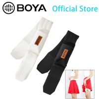 BOYA BY-MB2 2ชิ้นมืออาชีพ610มม. สายคล้องขนของ Bodypack ชุดเข็มขัดคู่สำหรับซ่อนเครื่องส่งสัญญาณไมโครโฟนตัวเก็บประจุไฟฟ้าไร้สาย