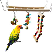 Thang Đứng Trèo Cho Vẹt, CầU Treo Đu Lồng Thú Cưng Chim Parakeet Toylarge