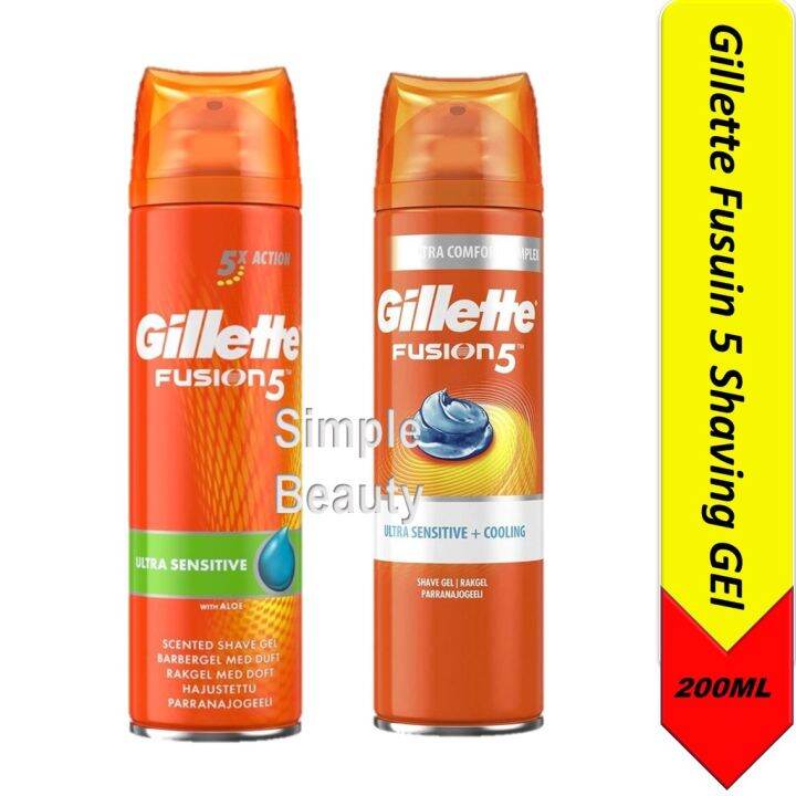 Gillette Fusion 5 Shaving Gel,200ML Lazada Singapore
