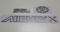 SGL MIGHTY-X สติ๊กเกอร์ไมตี้-x ไมตี้-x พลัส ติดท้ายรถของเทียบ  โตโยต้า ไมตี้-X พลัส For TOYOTA HILUX MIGHTY-X  MIGHT-X PLUS 1990-1997