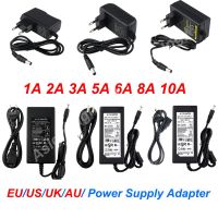 AC 110-240V Adapter Power Supply DC12V 1A 2A 3A 5A 6A 8A 10A Charger Converter Adaptor EU US UK AU Plug for LED Light Strip Electrical Circuitry Parts