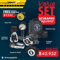 (รับคูปองเพื่อลดเพิ่ม) Value Set : Scubapro Regulator MK25 EVO S620Ti free Scuba Pro Octopus R195