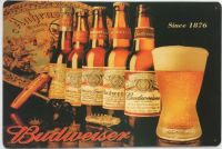 Budweiser เบียร์ชนบทวินเทจโลหะดีบุกสัญญาณคนถ้ำหลั่งและบาร์เข้าสู่ระบบ