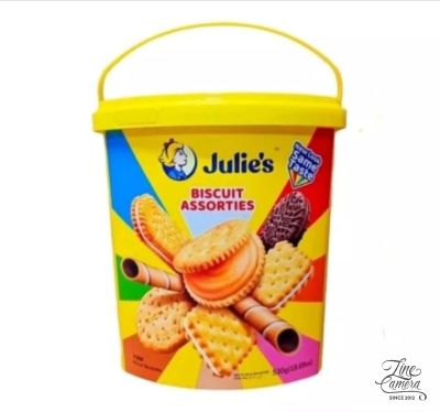 Julie’s: Biscuit Assorties บิสกิตจูลีส์รวมรสรุ่นถัง 530 กรัม