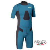 เวทสูทนีโอพรีนขาสั้นสำหรับการดำน้ำยิงปลา Mens Spearfishing Shorty Wetsuit 2.5mm neoprene