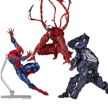 Venom Spider Man legends Action Figure Joint Movable Toys Change Face  Statue Model Doll Collectible kids for Toy Gift