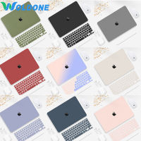 Newest case กรณี 2023 Macbook Air 15 13.6 inch M2 A2941 A2681 Pro 13 14 16 inch 2021 2022 M1 M2 Pro ขนมครีม Matte Hard เคสสำหรับ Macbook Pro 13นิ้ว M1 Air 2020ฝาครอบ A2179 A2337 เมมเบรนแป้นพิมพ์ภาษาไทย