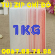1Kg Túi Zip Đỏ, Đựng Hàng Tiện Dụng An Toàn - Hàng Loại I
